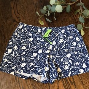 Nautical pajama shorts
